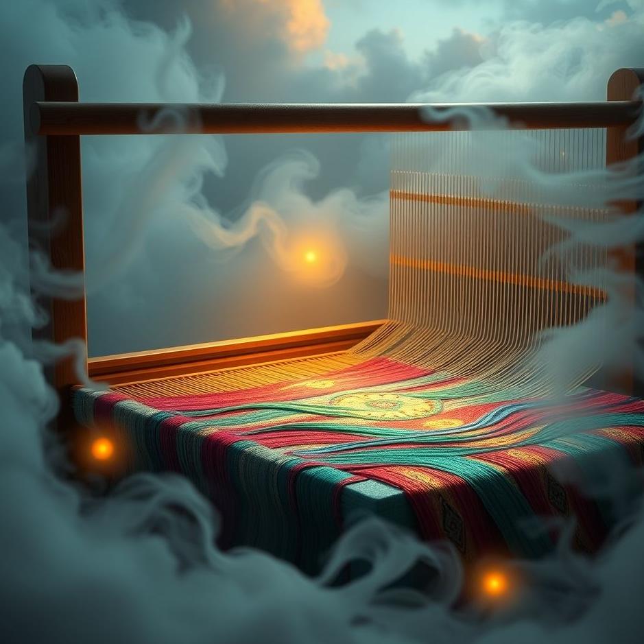 Dream : Silk carpet loom in a dream