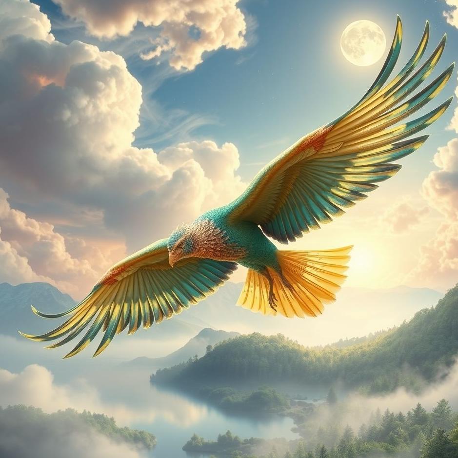 Dream : Simurgh bird in a dream