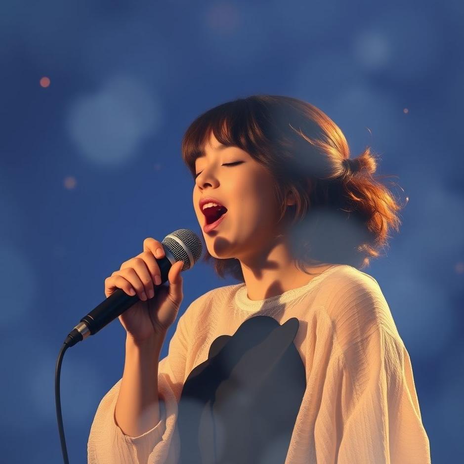 Dream : Singing a song with a microphone in a dream