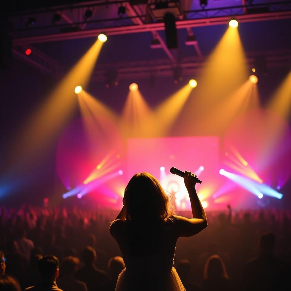 Dream : Singing at a concert in a dream