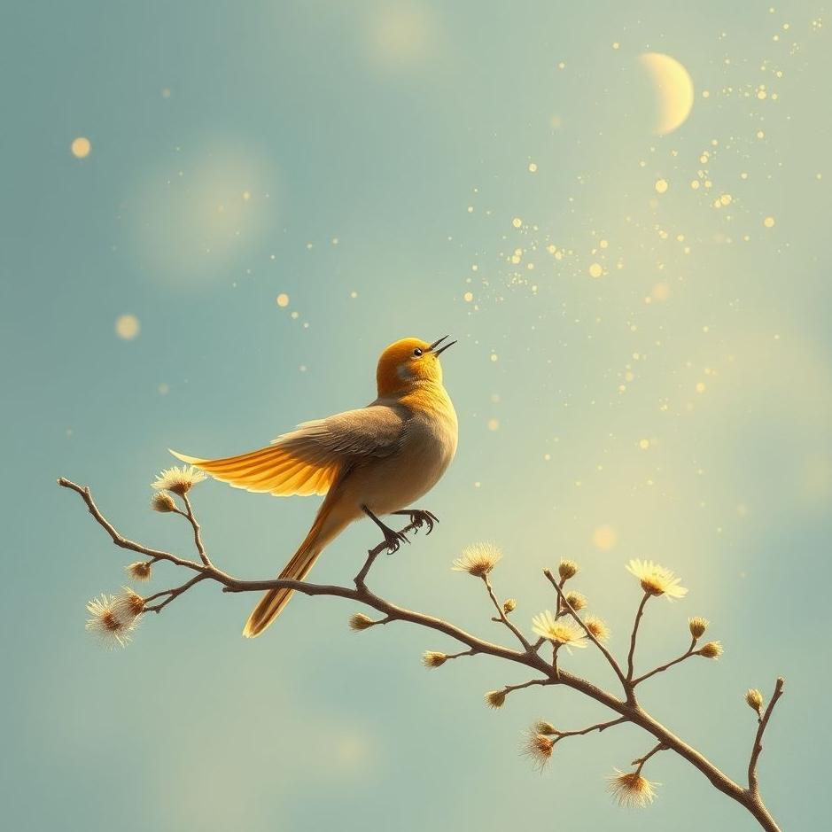 Dream : Singing like a bird in a dream