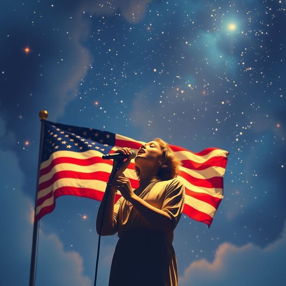 Dream : Singing the national anthem in a dream