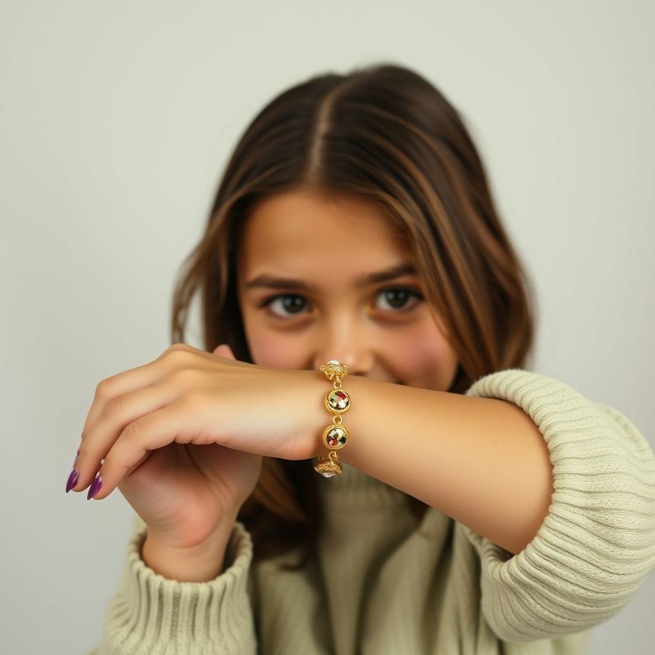 Dream : Single girl seeing gold bracelet 
