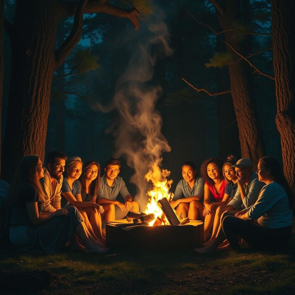 Dream Dictionary : Sit around fire in the dream