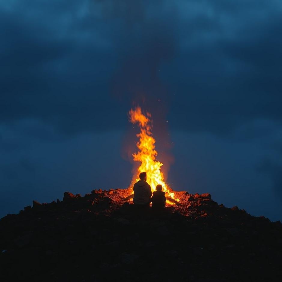 Dream : Sitting above fire in the dream