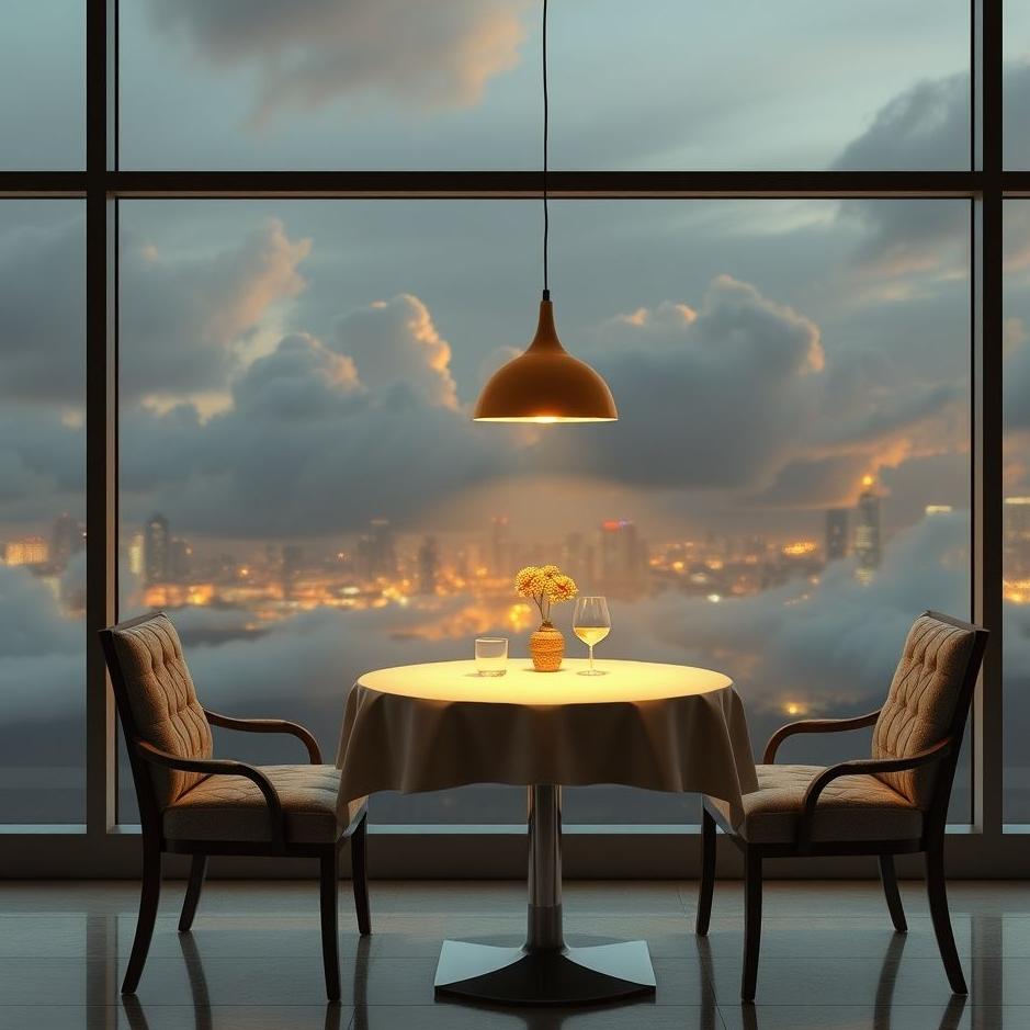 Dream : Sitting at a nice table in a dream