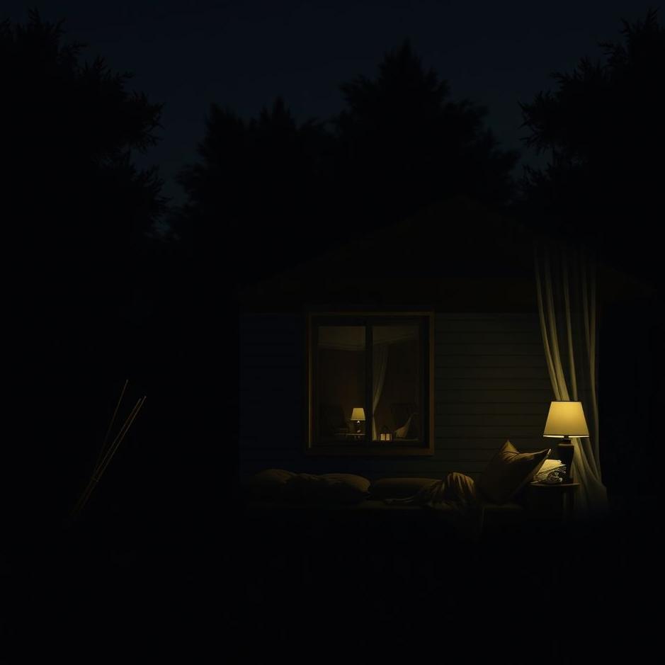 Dream : Sitting at home in the dark in a dream