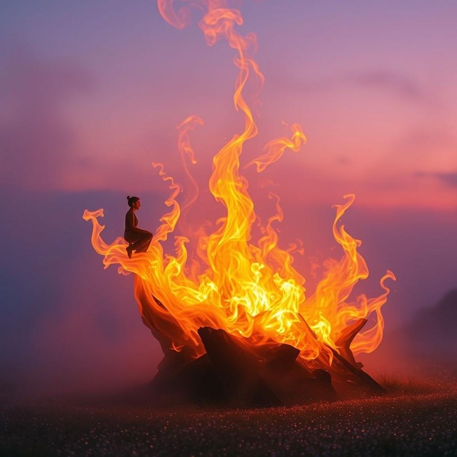 Dream Dictionary : Sitting at the beginning of fire in the dream