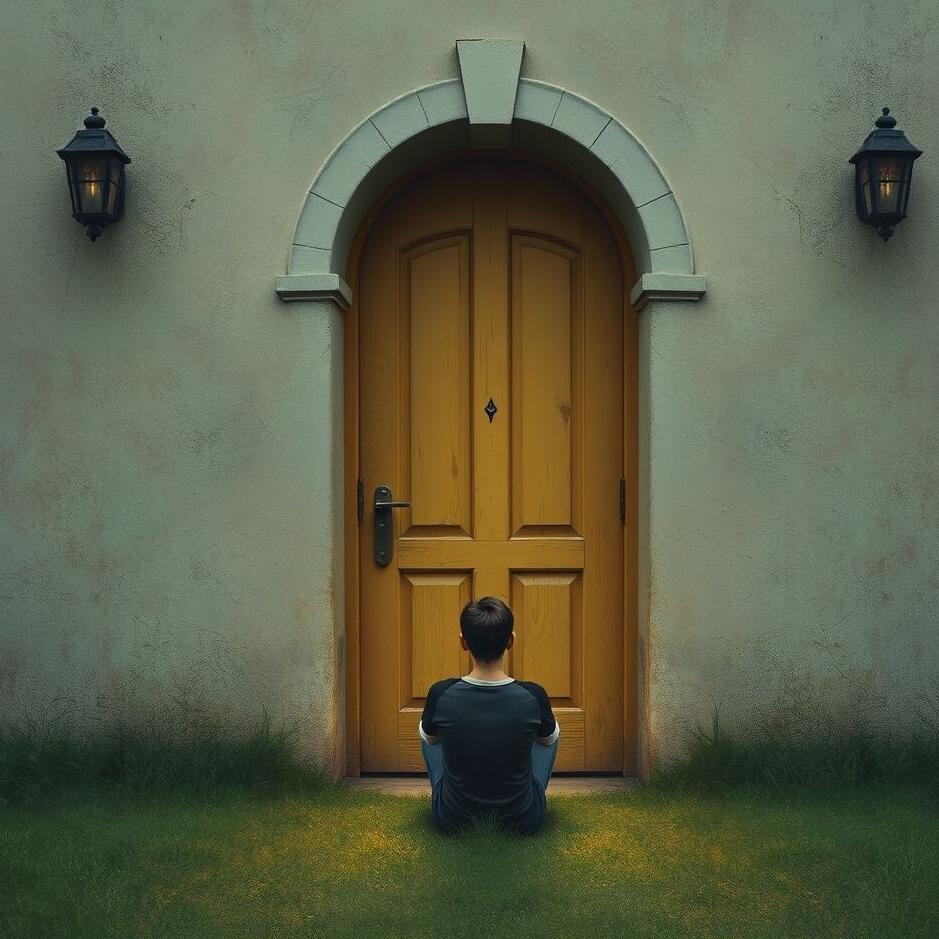 Dream : Sitting at the door in a dream