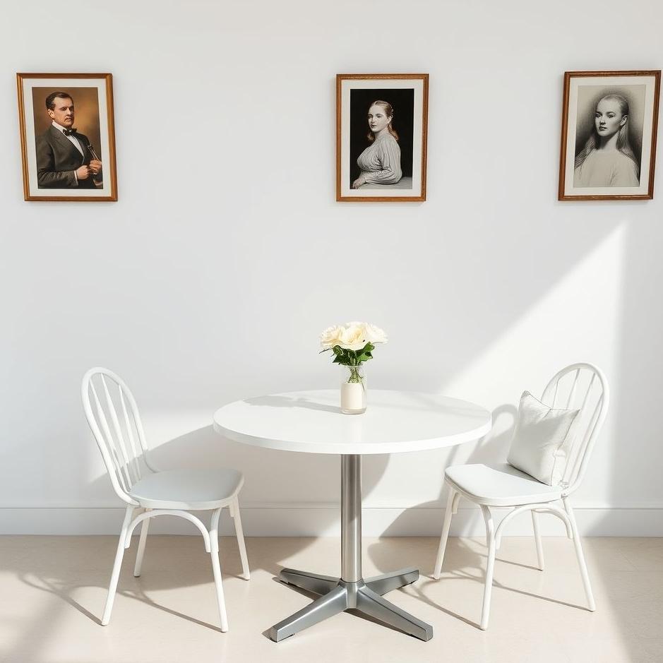 Dream : Sitting at the white table 