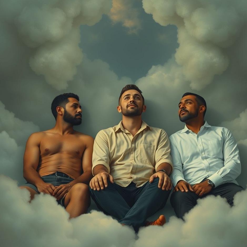 Dream : Sitting between two men in a dream