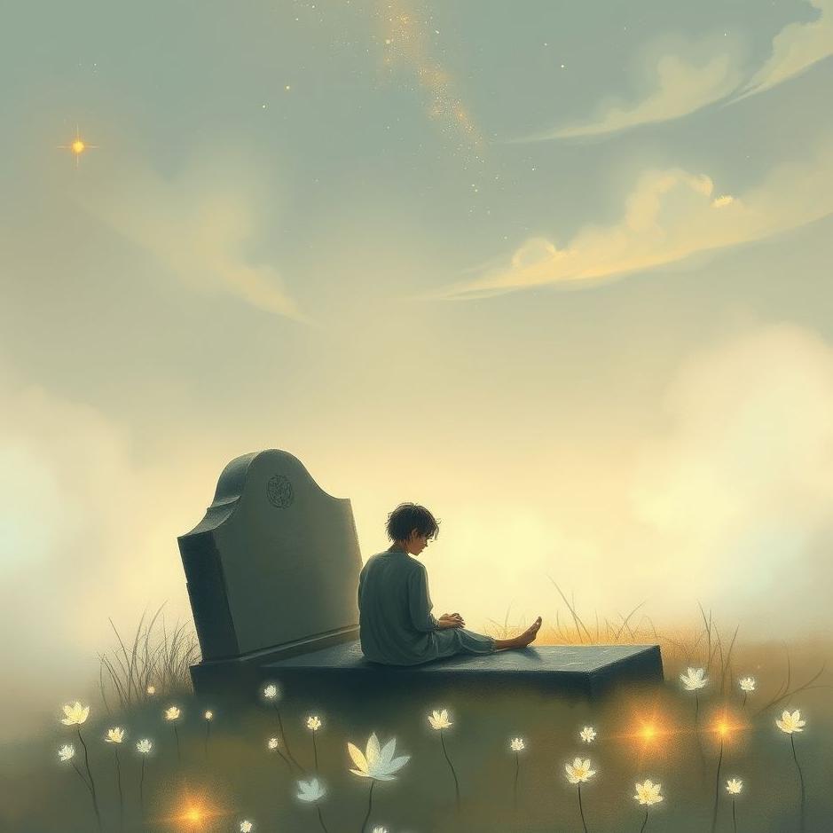 Dream : Sitting by the grave in a dream