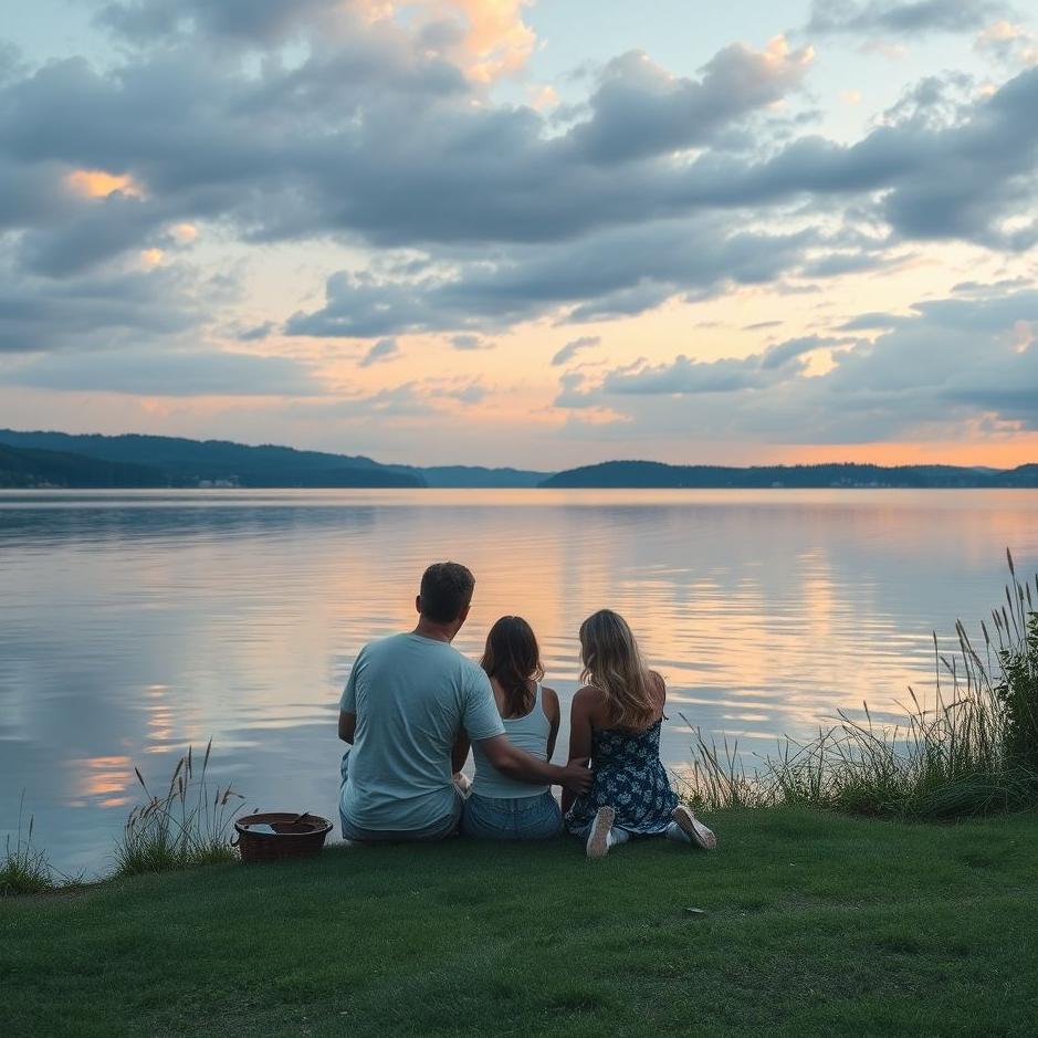 Dream : Sitting by the lake with your loved one in your dream