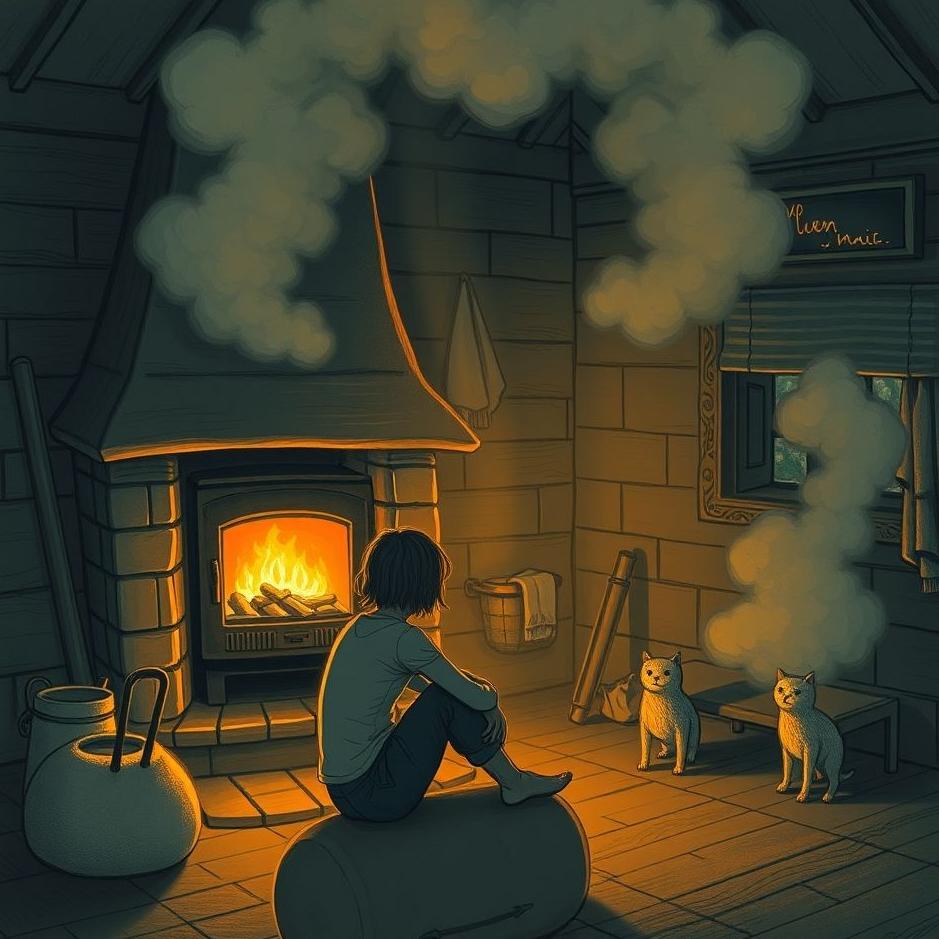 Dream : Sitting by the stove in a dream