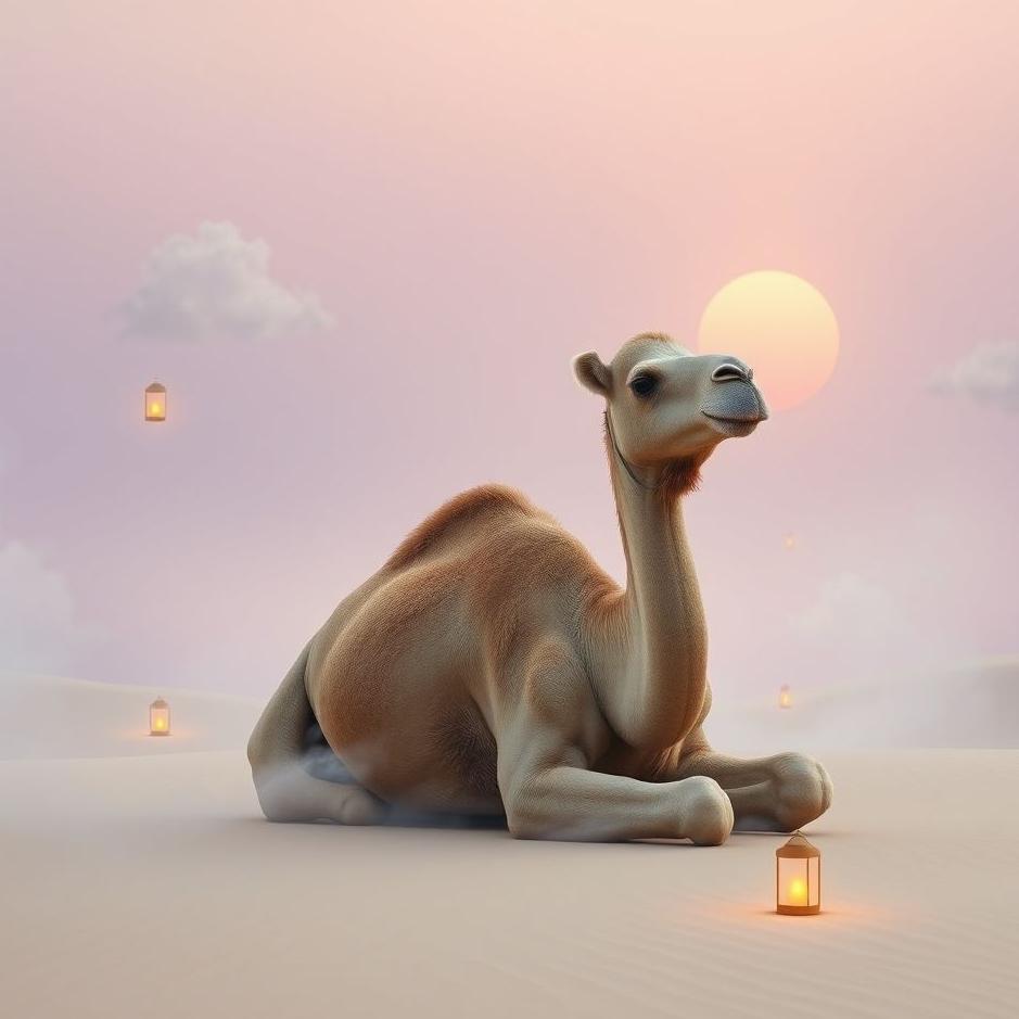 Dream : Sitting camel in a dream