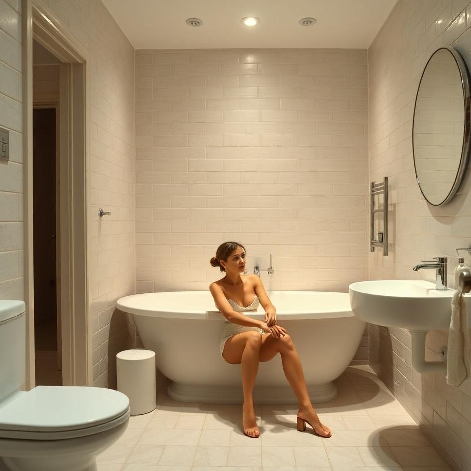 Dream : Sitting in a bathroom