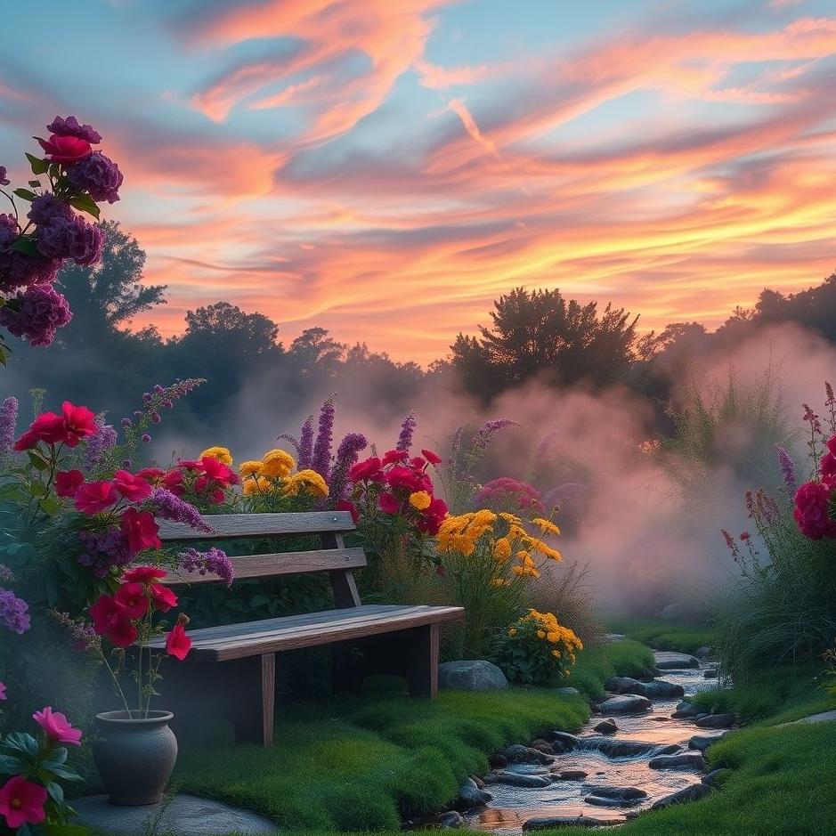 Dream : Sitting in a beautiful garden in a dream