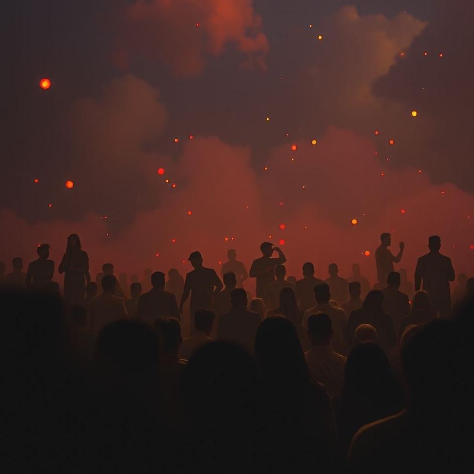 Dream : Sitting in a crowd in a dream