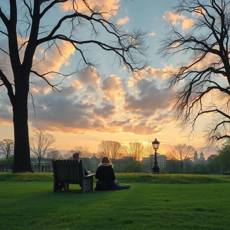 Dream : Sitting in a park in a dream