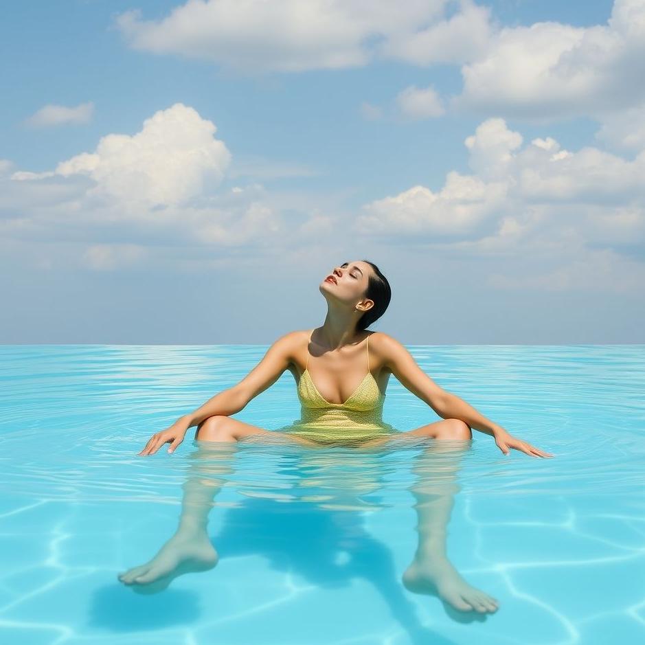 Dream : Sitting in a pool in a dream