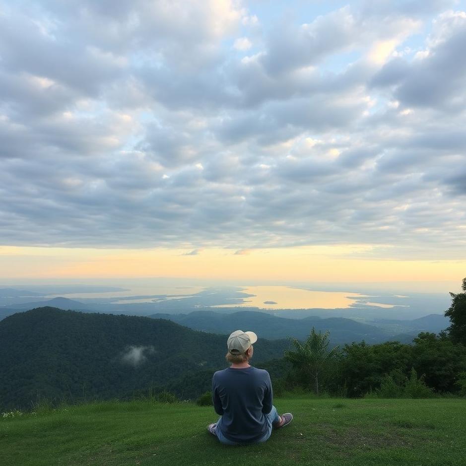 Dream : Sitting in front of a view in a dream