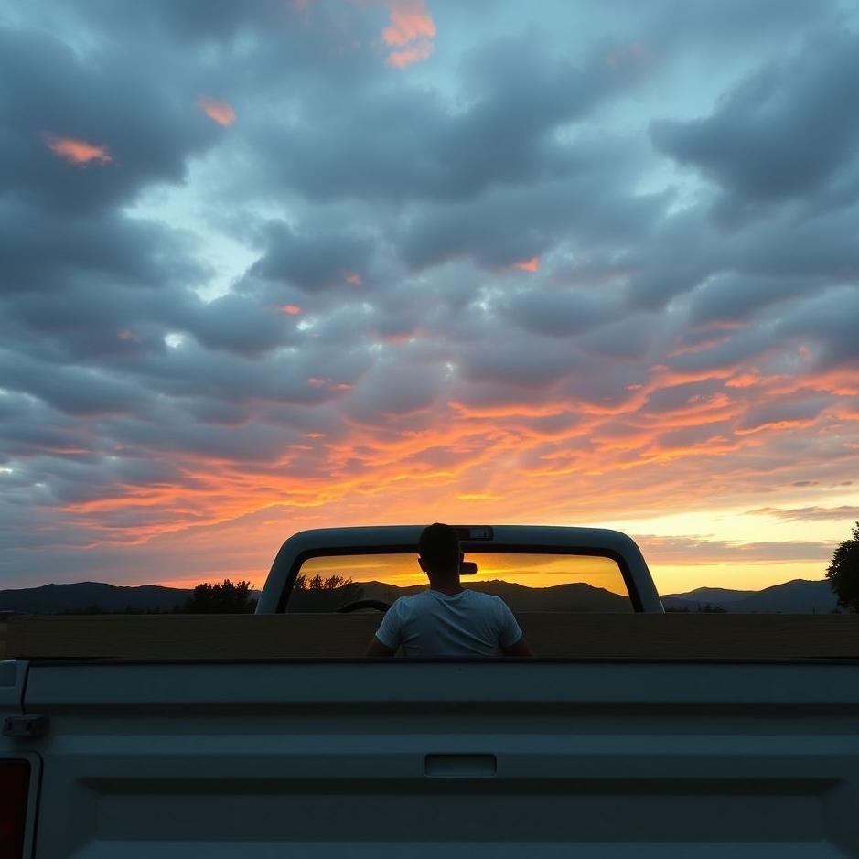 Dream : Sitting in the back of a truck in a dream