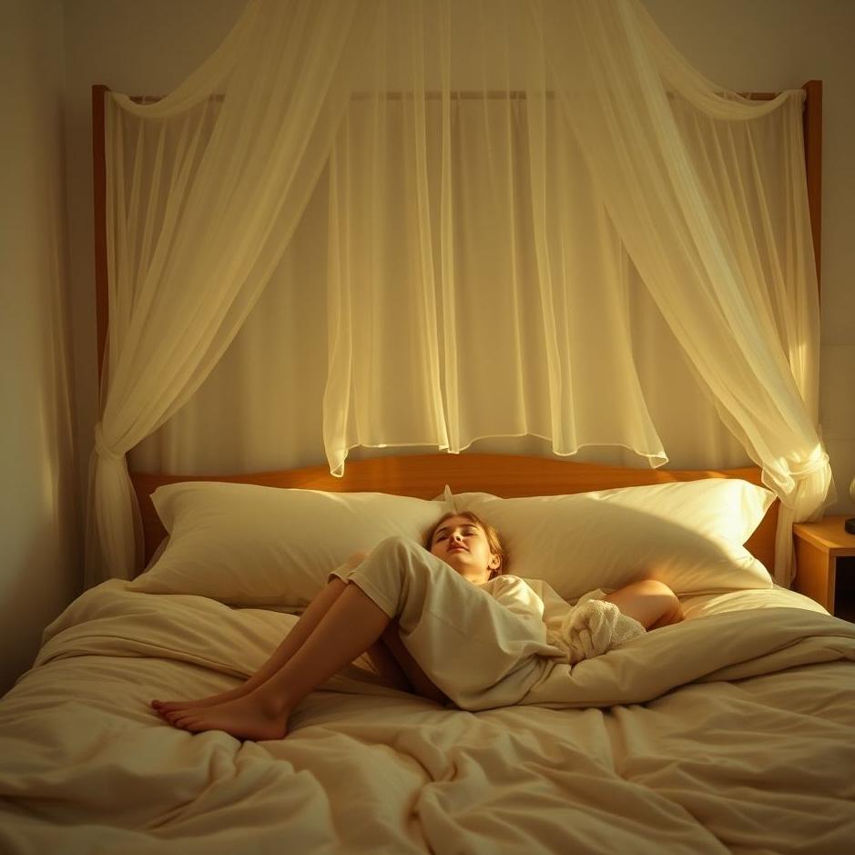 Dream : Sitting on a bed in a dream