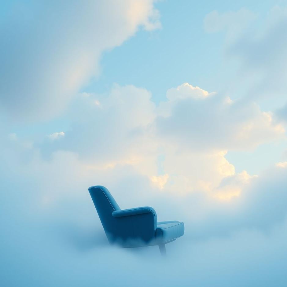Dream : Sitting on a blue chair in a dream