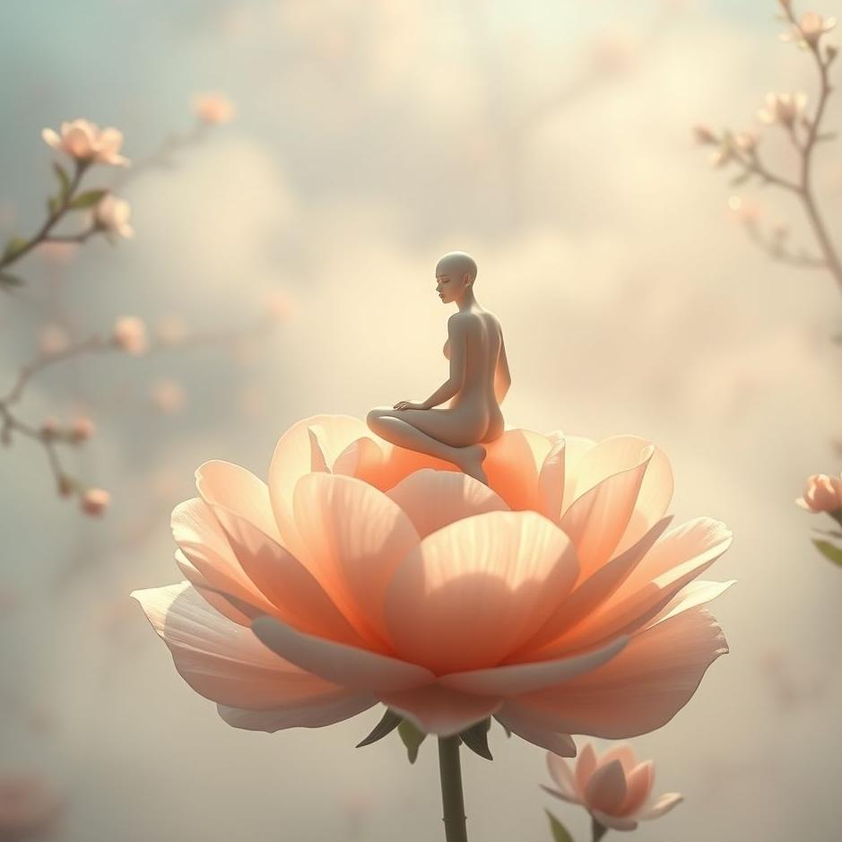 Dream : Sitting on a camellia in a dream