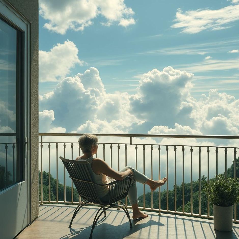 Dream Dictionary : Sitting on a chair on the balcony in a dream