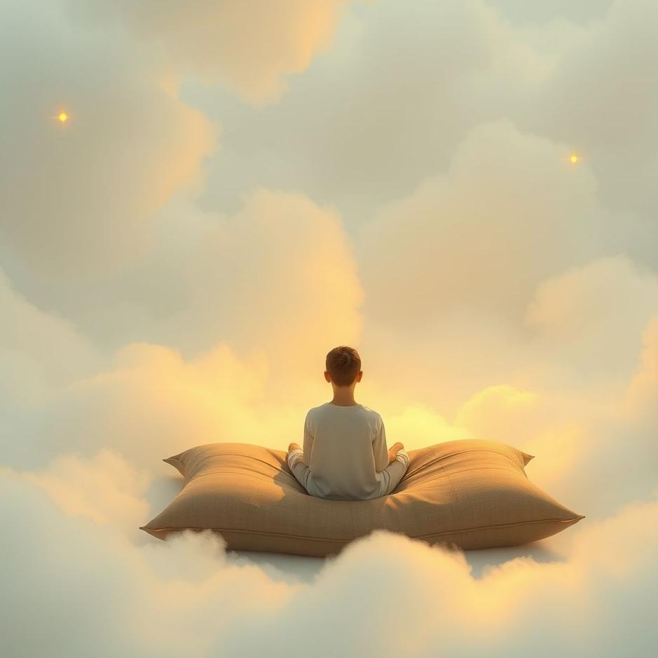 Dream : Sitting on a cushion in a dream