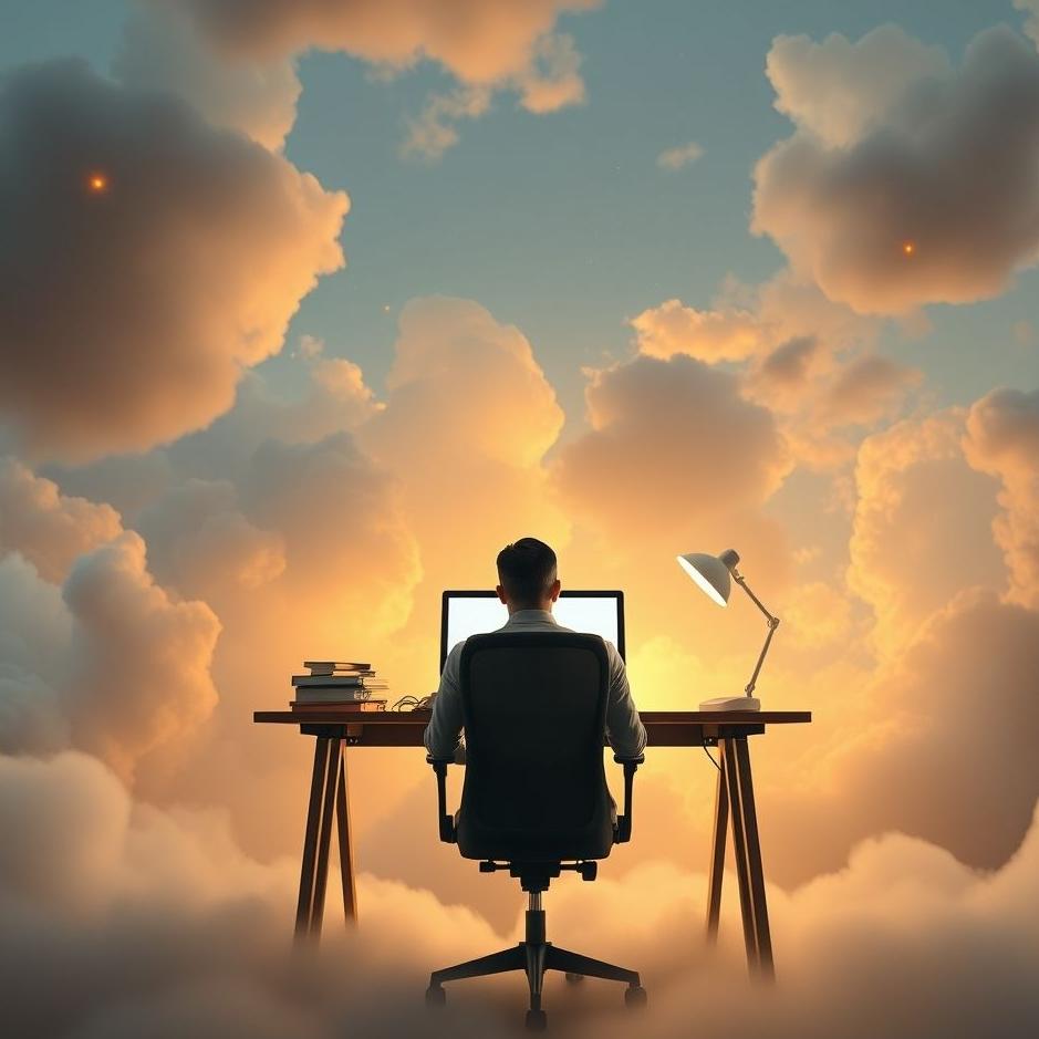 Dream : Sitting on a desk chair in a dream