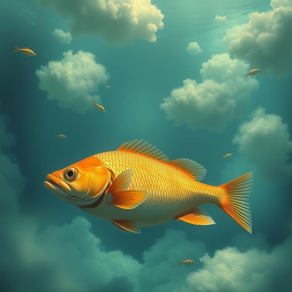 Dream : Sitting on a fish in a dream