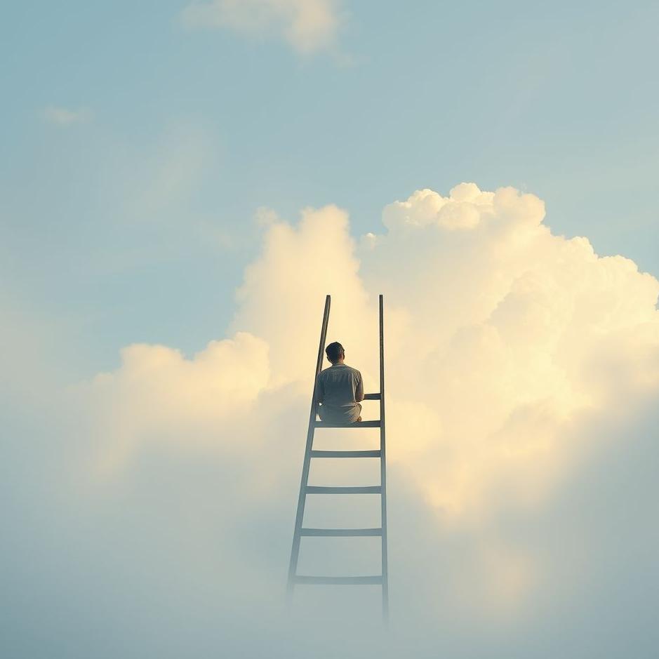 Dream : Sitting on a ladder in a dream