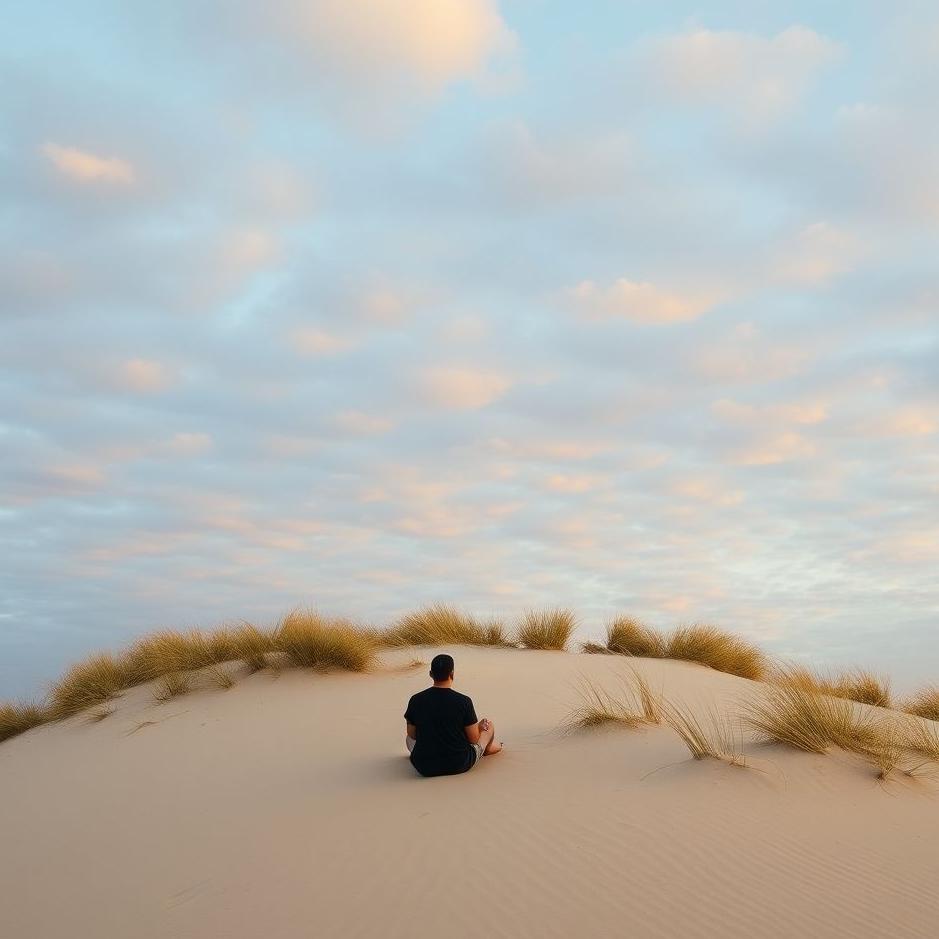 Dream : Sitting on a sand hill in a dream