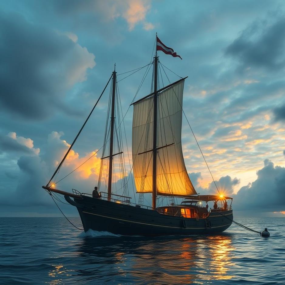 Dream : Sitting on a ship in a dream