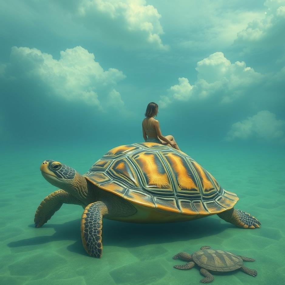 Dream : Sitting on a turtle in a dream