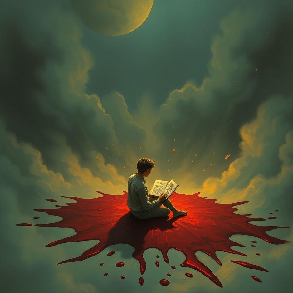 Dream : Sitting on blood in a dream