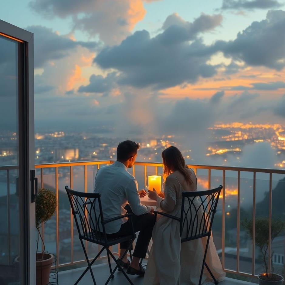 Dream : Sitting on the balcony with your lover in a dream
