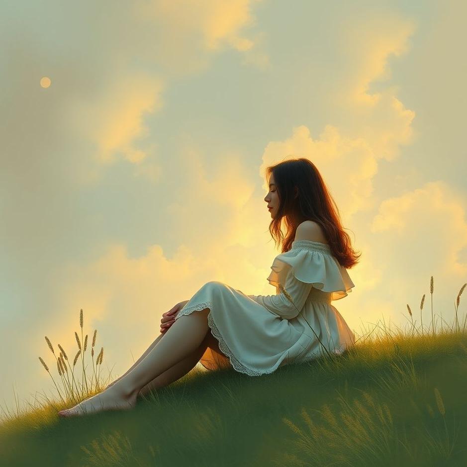 Dream : Sitting on your lover's knee in a dream