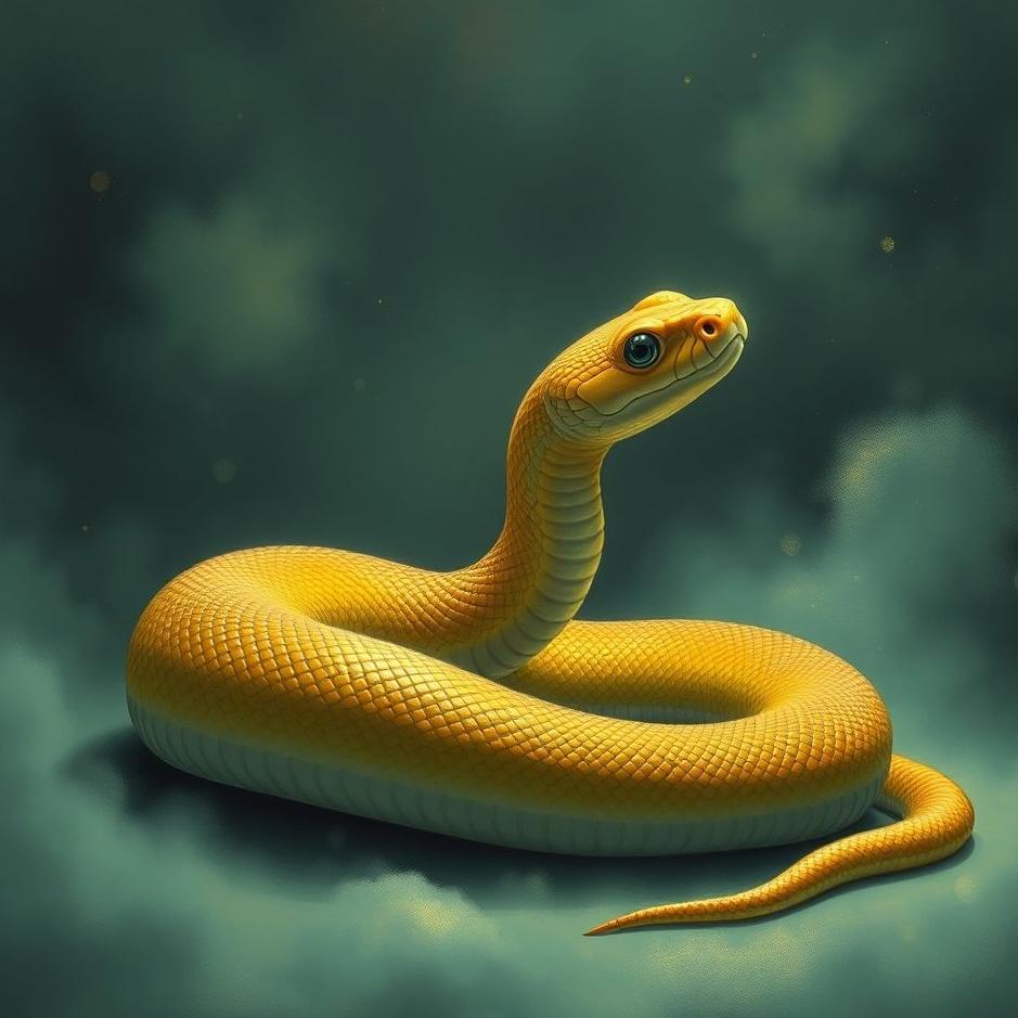 Dream : Sitting snake in a dream