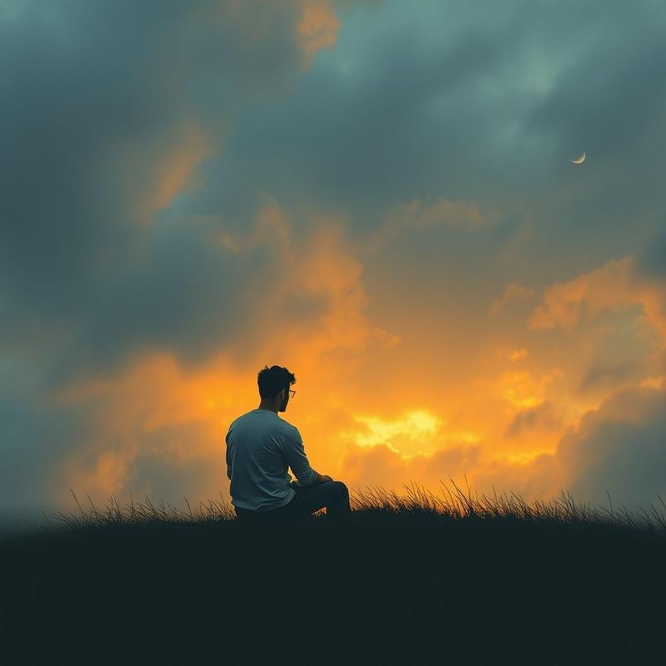 Dream : Sitting with a man in a dream