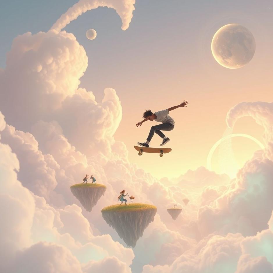 Dream : Skateboarding in a dream