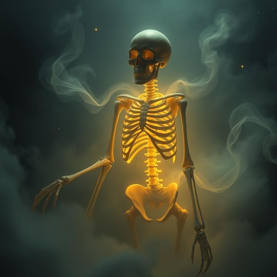 Dream : Skeleton coming to life in a dream