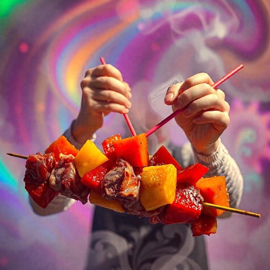 Dream : Skewering meat in a dream