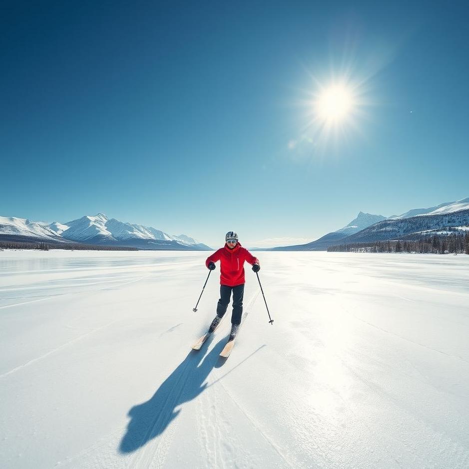 Dream : Skiing on ice 