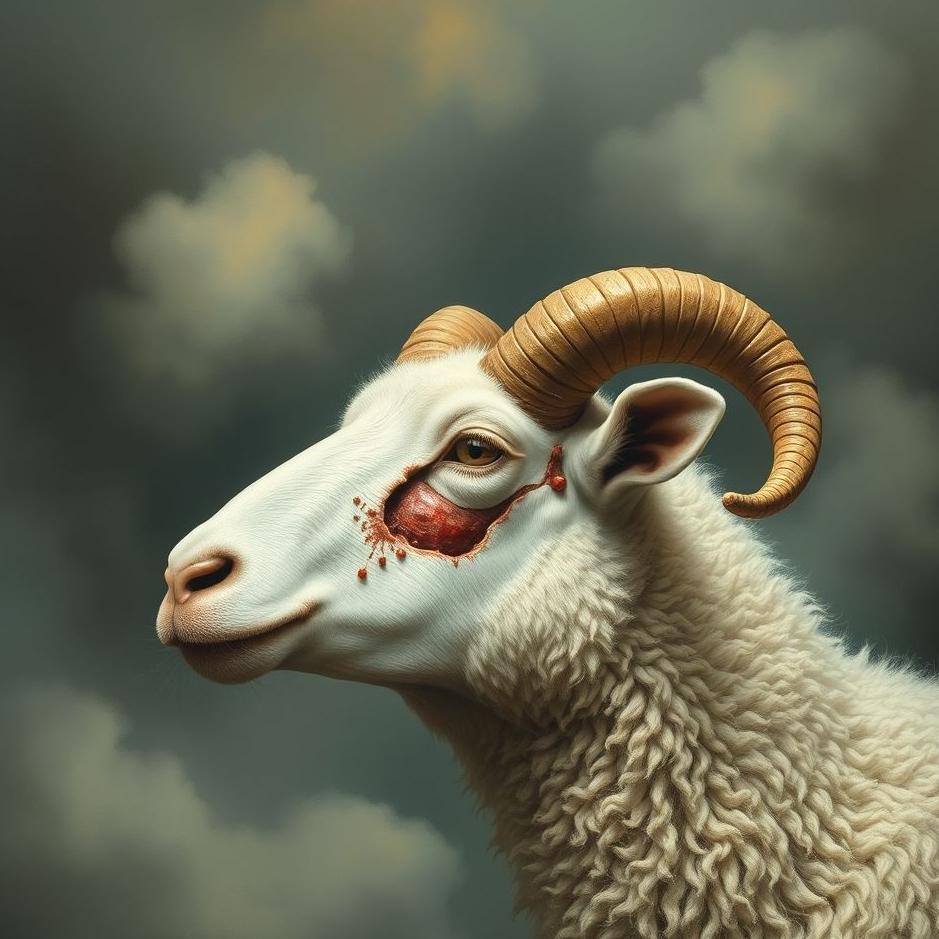 Dream : Skinning a sheep's head in a dream