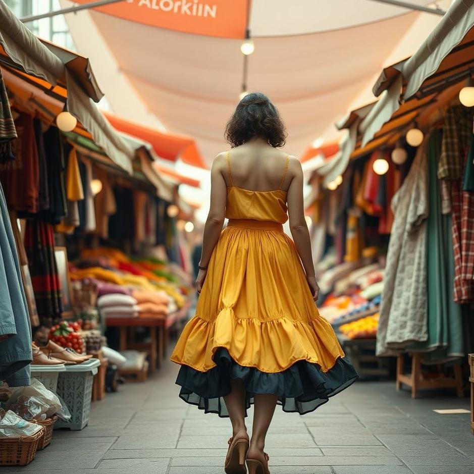 Dream : Skirt in the market in a dream