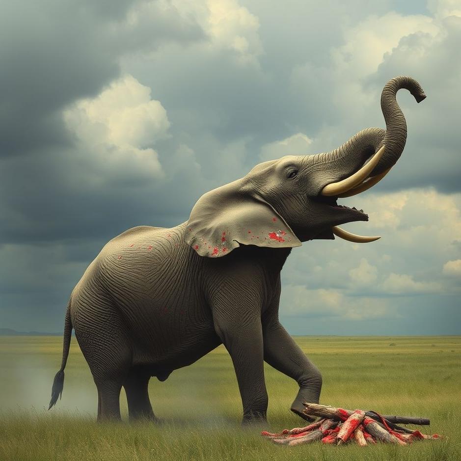 Dream : Slaughtering an elephant in a dream