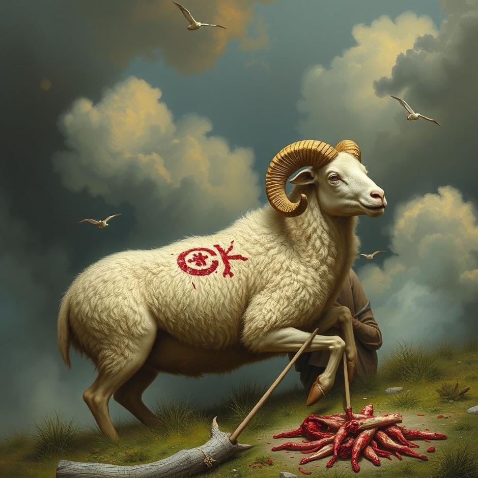 Dream : Slaughtering and distributing a ram in a dream